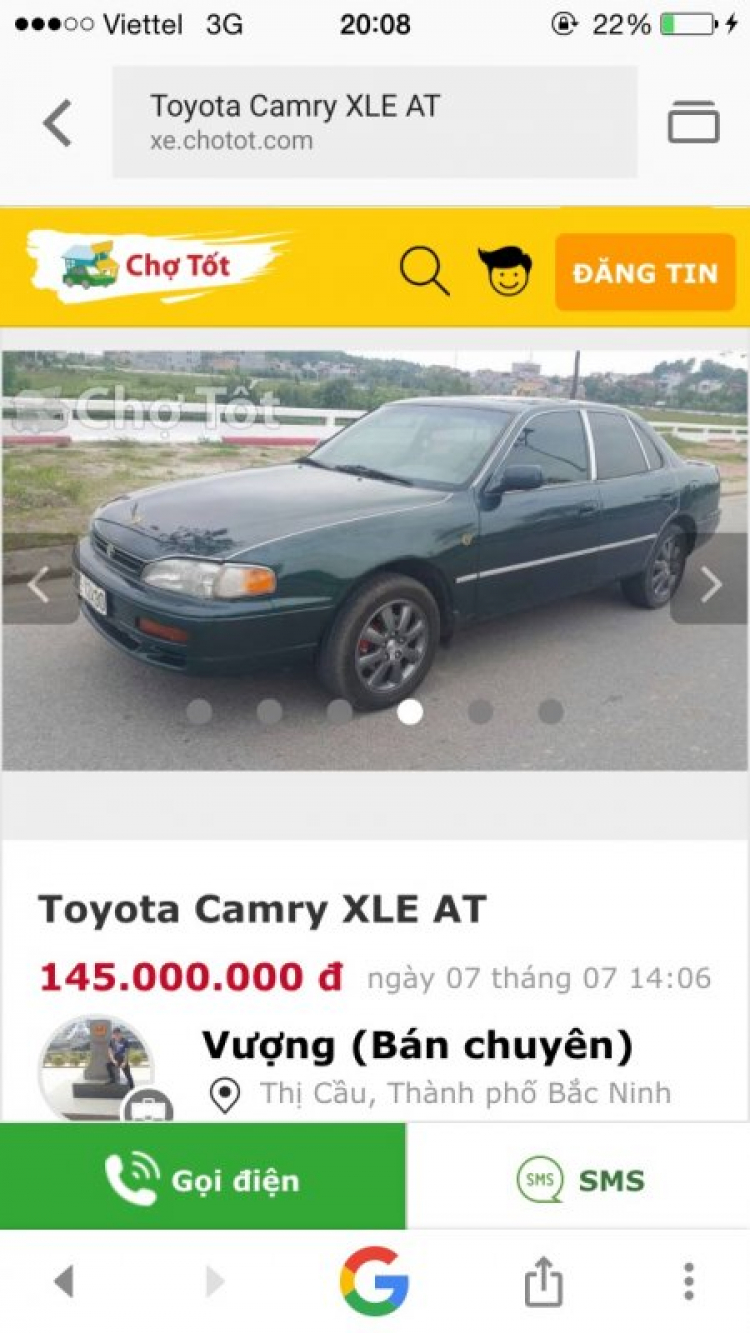 Camry: Trao đổi kinh nghiệm sửa chữa, phụ tùng Camry 8X 9X 0X (Đời 86 đến 2000) Camry: Trao đổi kinh nghiệm sửa chữa, phụ tùng Camry 8X 9X 0X (Đời 86 đến 2000)