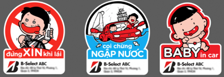 2. Bộ sticker phản quang được thiết kế với nhiều thông điệp ý nghĩa và thú vị.jpg