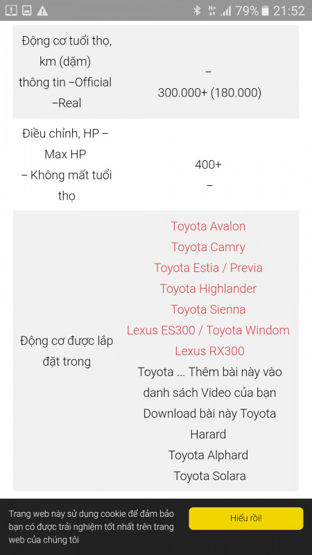 Camry: Trao đổi kinh nghiệm sửa chữa, phụ tùng Camry 8X 9X 0X (Đời 86 đến 2000)