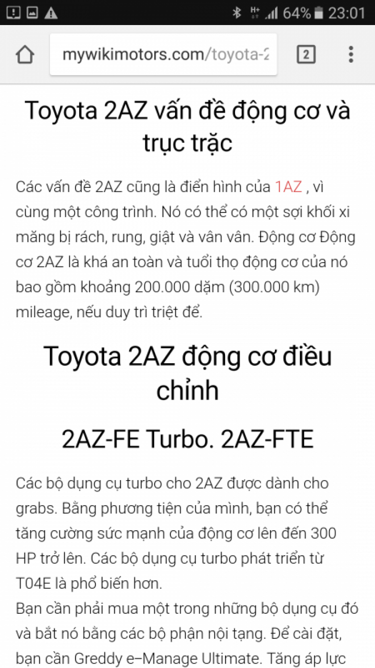 Camry: Trao đổi kinh nghiệm sửa chữa, phụ tùng Camry 8X 9X 0X (Đời 86 đến 2000)