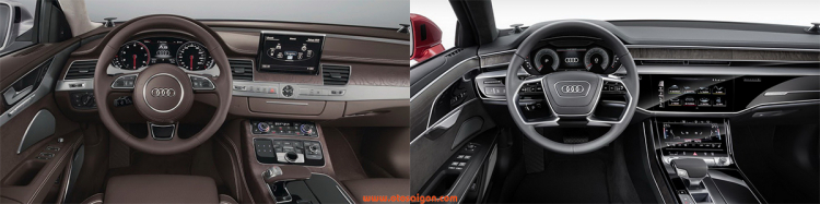 So sánh Audi A8 cũ và mới: thay đổi ít nhưng "chất"