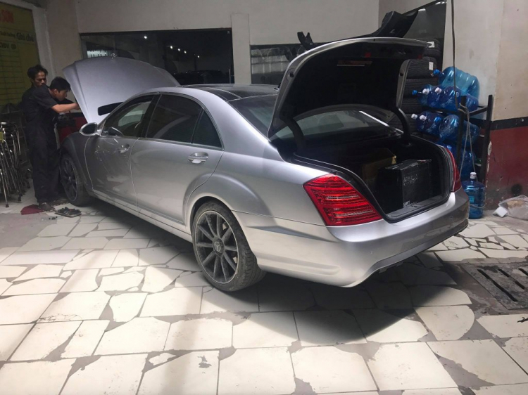 Quá trình dọn Mercedes  S Class w221