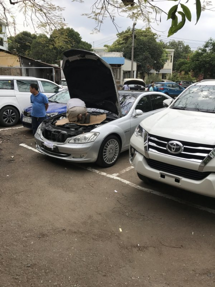 Quá trình dọn Mercedes  S Class w221