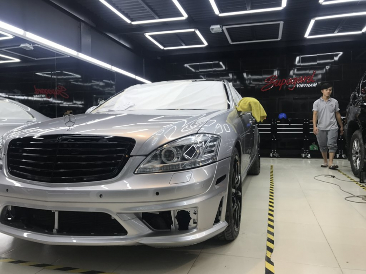 Quá trình dọn Mercedes  S Class w221