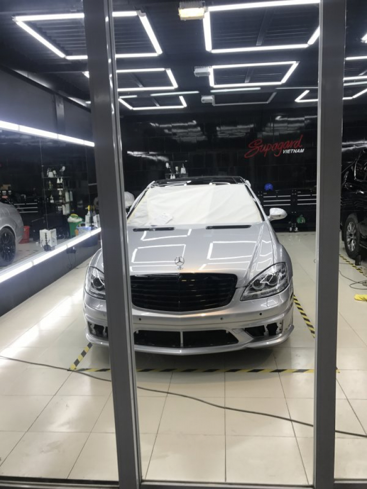 Quá trình dọn Mercedes  S Class w221