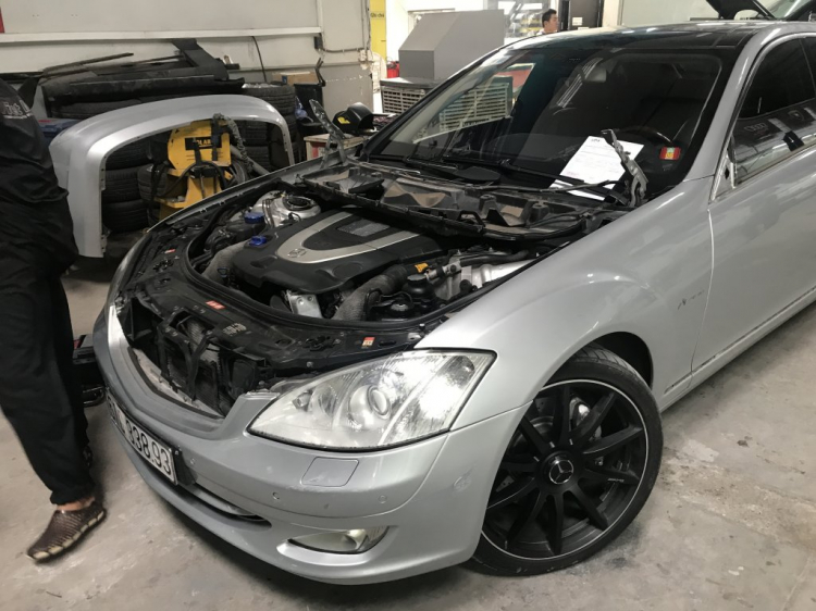 Quá trình dọn Mercedes S Class w221 Quá trình dọn Mercedes S Class w221