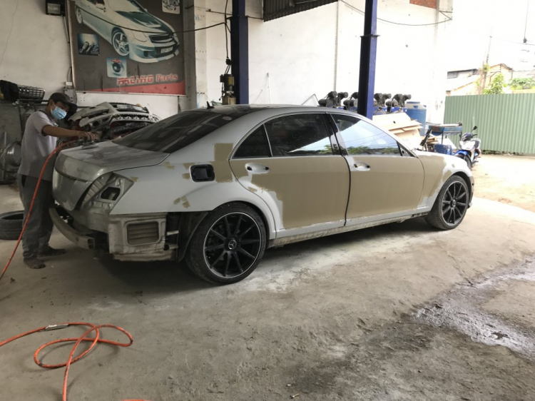 Quá trình dọn Mercedes S Class w221 Quá trình dọn Mercedes S Class w221