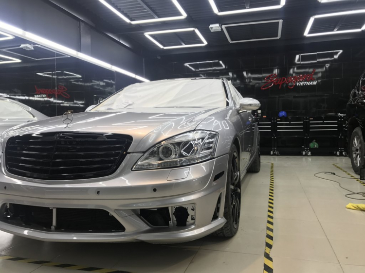 Quá trình dọn Mercedes  S Class w221