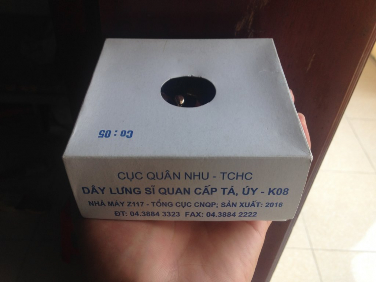 Dây lưng cấp tướng