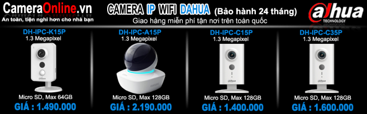 Lắp camera Dahua - Hikvision hàng chính hãng, rẻ nhất Sài Gòn