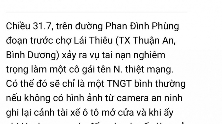 Đã có clip vụ xe bus cán chết người ở Lái Thiêu