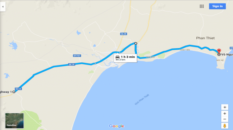 Đường đi Hàm Thuận Nam (resort Đồi Sứ) Đường đi Hàm Thuận Nam (resort Đồi Sứ)