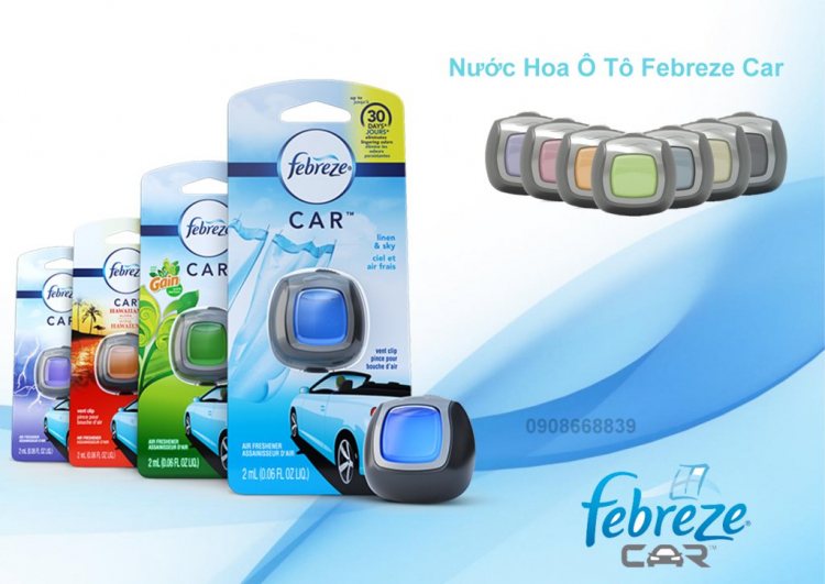 Nước Hoa Khử Mùi Giành Cho Ô Tô - Febreze Car