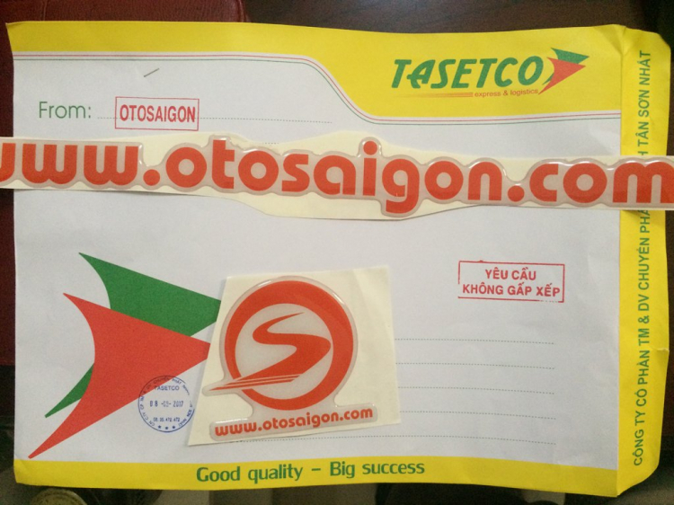 [12/2017] Đăng ký nhận Sticker và Logo Otosaigon.com