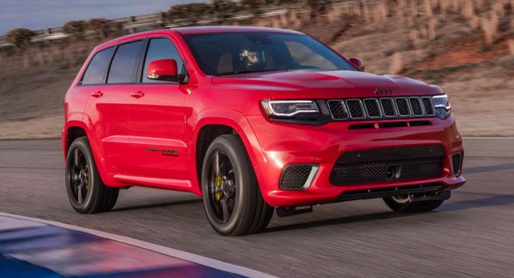 Jeep Grand Cherokee Trackhawk mạnh 707 mã lực có giá từ 86.995 USD