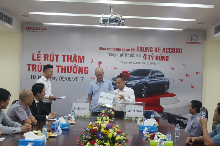 [QC] Công bố kết quả chương trình Rút thăm trúng thưởng “Mua xe Honda, cơ hội trúng xe Accord”
