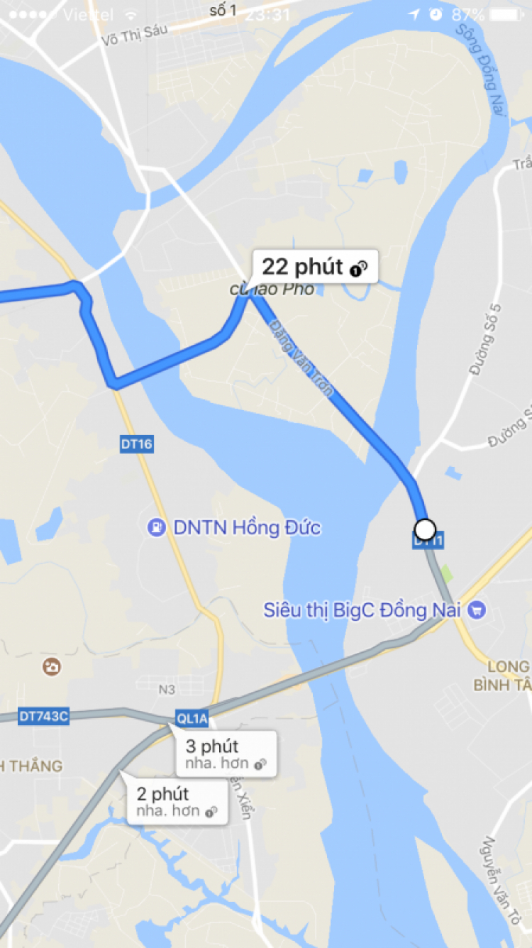 Đường về TP HCM tránh kẹt từ Tân Vạn đến Suối Tiên