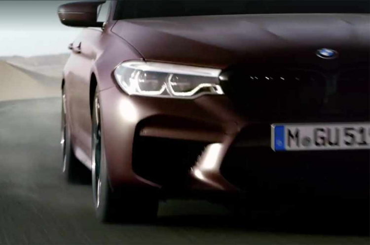 BMW tung teaser 'nhá hàng' M5 dẫn động bốn bánh mới
