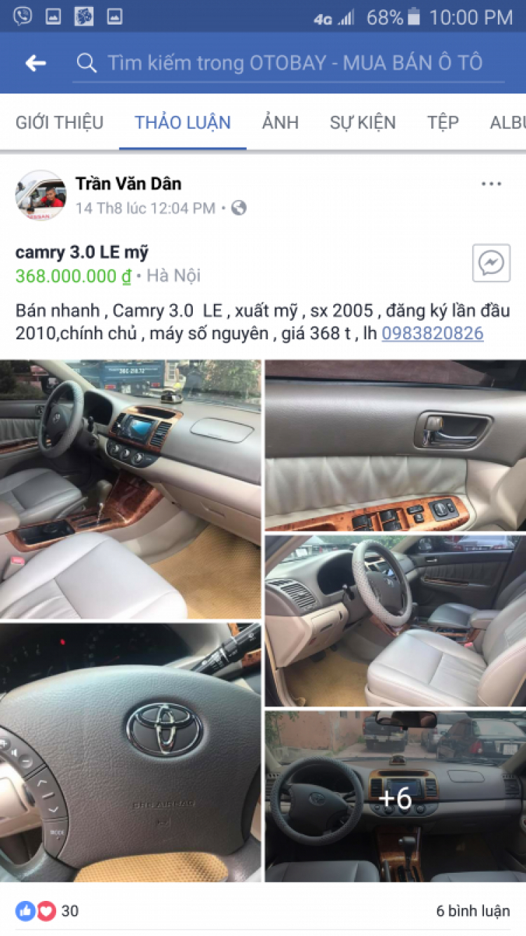 Camry: Trao đổi kinh nghiệm sửa chữa, phụ tùng Camry 8X 9X 0X (Đời 86 đến 2000)