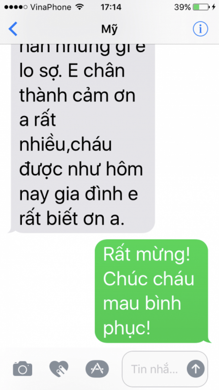 Thiện nguyện giúp cháu Nguyễn Thành Phúc (Đã khóa chốt sổ) Thiện nguyện giúp cháu Nguyễn Thành Phúc (Đã khóa chốt sổ)