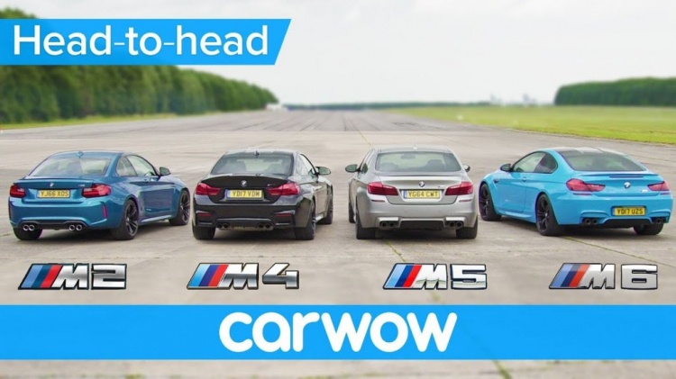 M2, M4, M5 và M6:  Đâu sẽ là chiếc BMW M nhanh nhất?