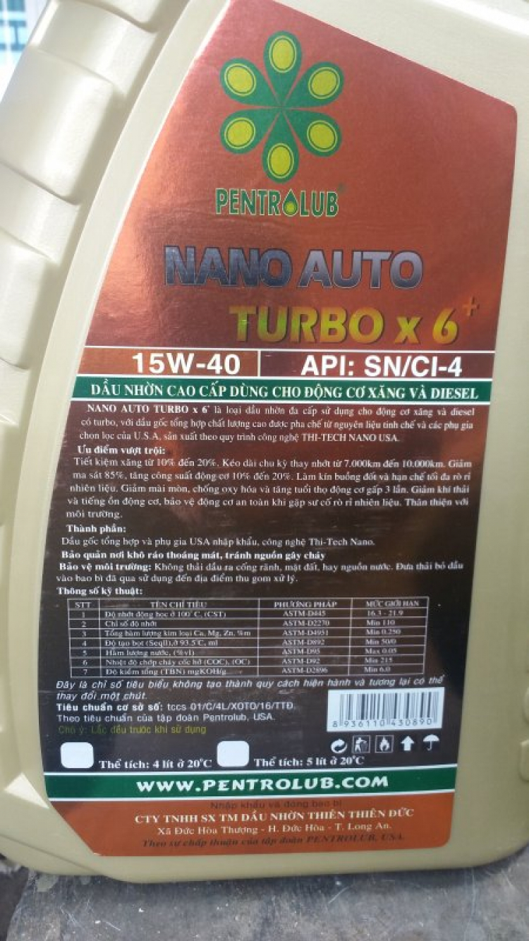 Nhớt: 20W-50, 15W-40, 10W-40 phù hợp với các loại xe nào?