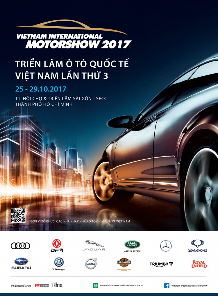 VIMS 2017 công bố 12 thương hiệu xe tham gia sự kiện