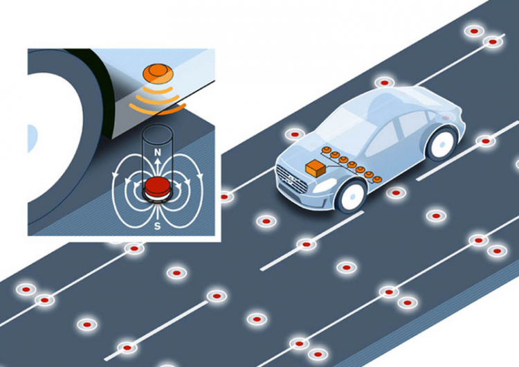 Volvo thử nghiệm thành công công nghệ định vị từ tính cho xe tự lái