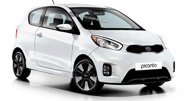 Bản thiết kế đồ họa phiên bản facelift Kia Picanto