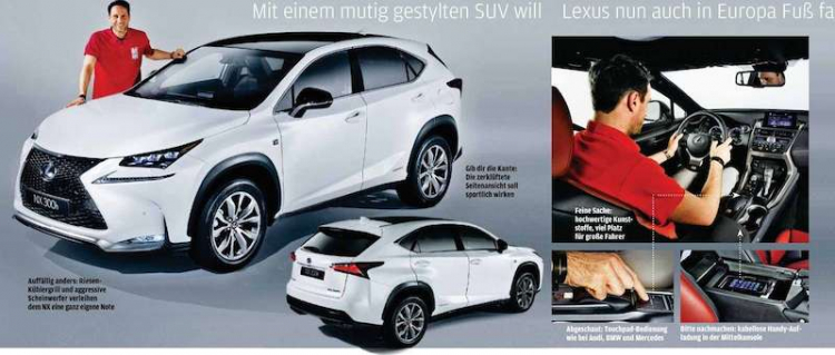 Lộ ảnh "nóng " Lexus NX Compact SUV hoàn toàn mới