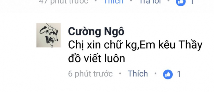 Thư pháp vụng về CNL - Mến tặng anh em