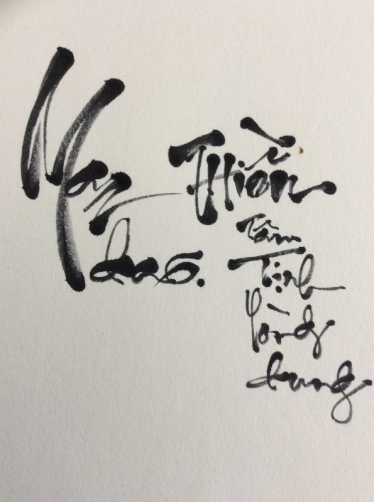 Thư pháp vụng về CNL - Mến tặng anh em Thư pháp vụng về CNL - Mến tặng anh em