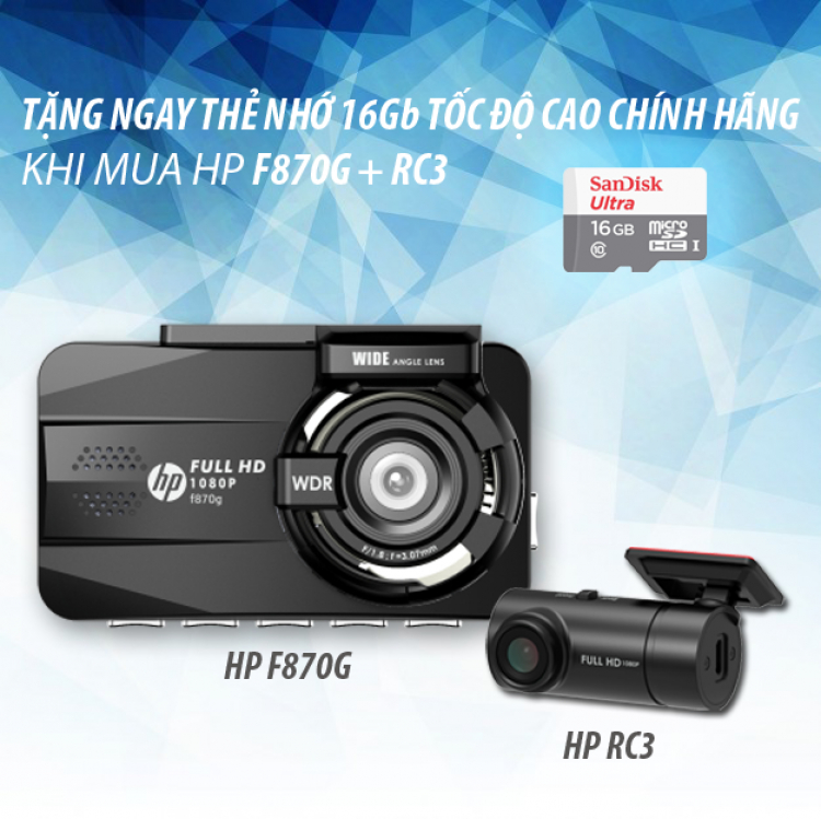 Camera hành trình HP chính hãng giá tốt, cảm biến áp suất lốp giá siêu tốt