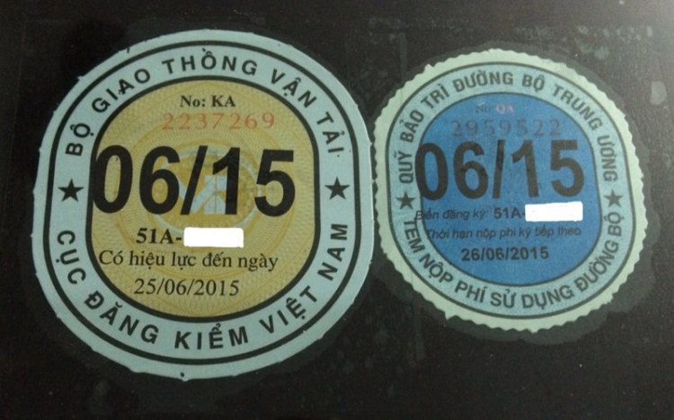Xe cũ được đăng kiểm 1 năm, em đi ngay ngày đầu áp dụng