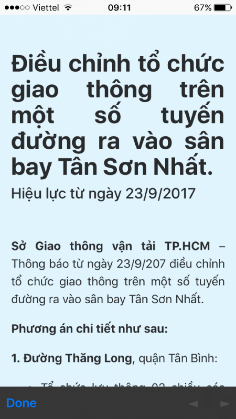 Chú ý : cầu vượt Hoàng Hoa Thám từ 16/09/2017