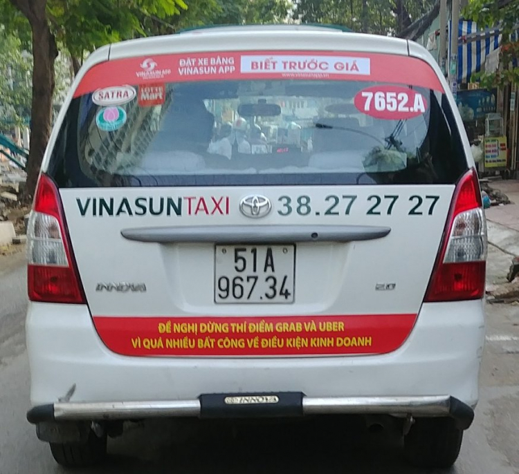 Vinasun phản đối Uber và Grab