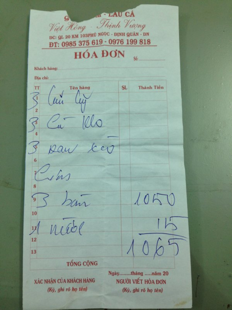 quán ăn ở chân cầu la ngà