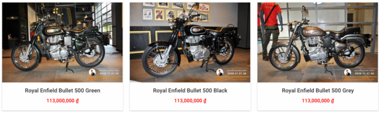 ® Royal Enfield: CLassic 500, Bullet 500, Cafe Race GT 535, Royal Himalayan.