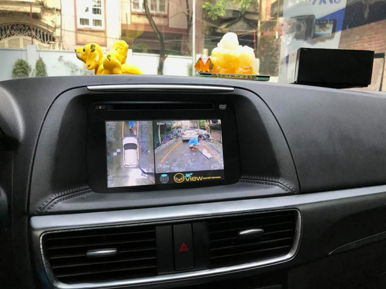 Camera OView 360 độ - Hiển thị vạch đánh lái tiên đoán vệt bánh xe, lưu hành trình 4 mắt vào USB. Camera OView 360 độ - Hiển thị vạch đánh lái tiên đoán vệt bánh xe, lưu hành trình 4 mắt vào USB.