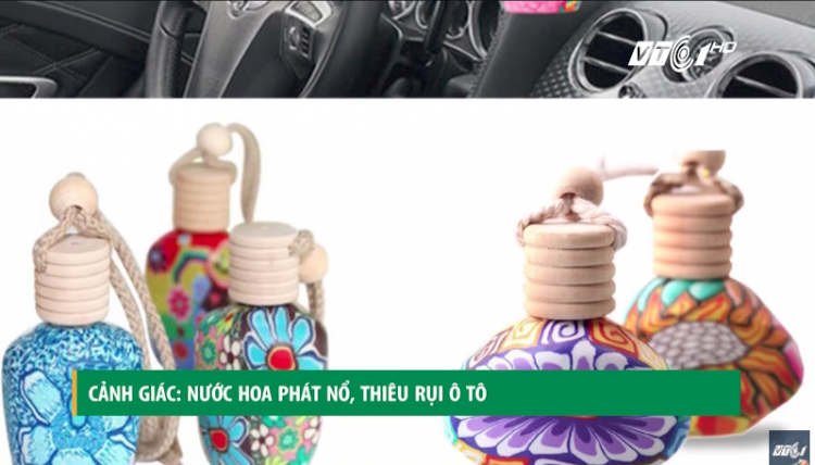 Không để các loại nước hoa trong ô tô