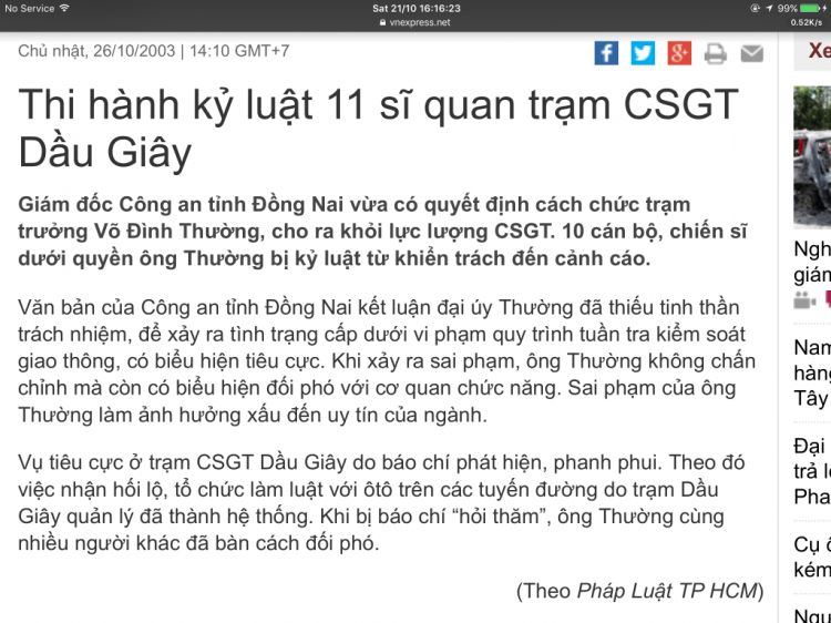 Báo NLD: thượng tá ký giấy mời tài xế là con rể của ông chủ công ty mẹ của đơn vị đầu tư trạm BOT? Báo NLD: thượng tá ký giấy mời tài xế là con rể của ông chủ công ty mẹ của đơn vị đầu tư trạm BOT?