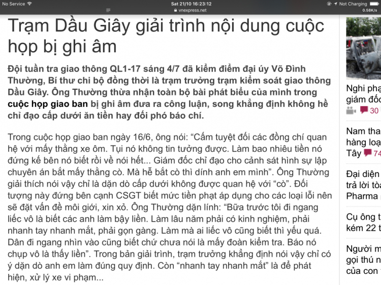 Báo NLD: thượng tá ký giấy mời tài xế là con rể của ông chủ công ty mẹ của đơn vị đầu tư trạm BOT?