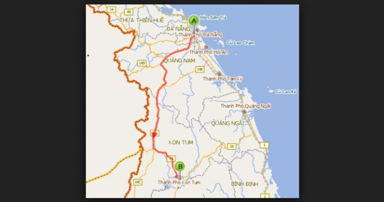 Kontum đi Đà nẵng