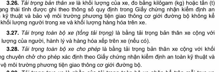 Trọng tải nghĩa là gì?