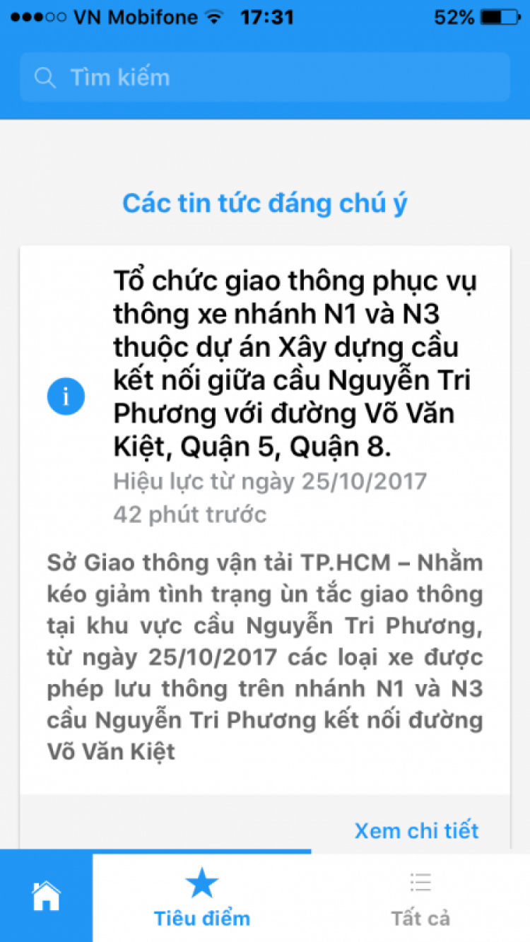 25-10 Thông xe nhánh N1-N3 cầu Nguyễn Tri Phương
