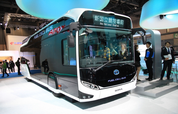 [TMS 2017] Toyota ra mắt Sora - xe buýt chạy pin nhiên liệu hydro có tầm hoạt động 200 km