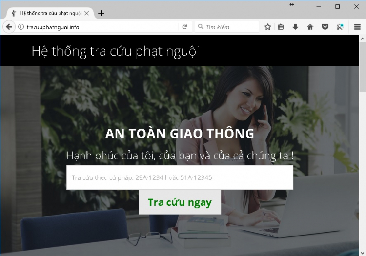 đã có website tra cứu phạt nguội