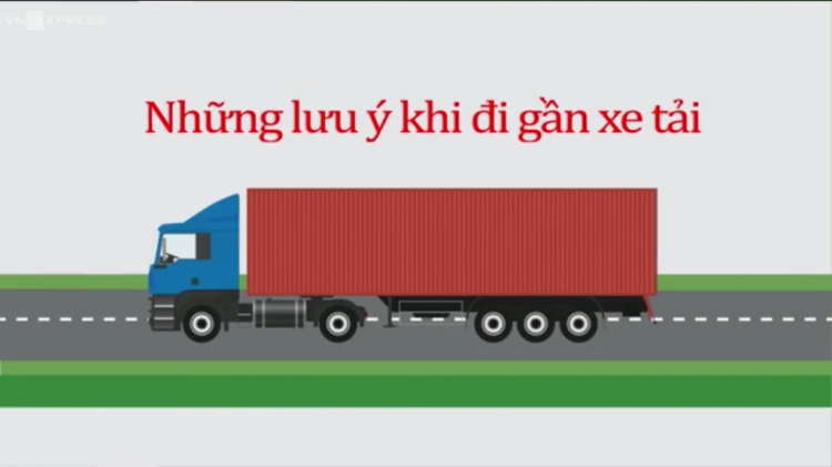 Lưu thông cùng xe tải