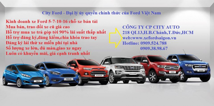 BÁO GIÁ TỐT NHẤT XE FORD RANGER 2017