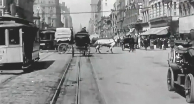 [Video] Hình ảnh từ camera hành trình được gắn trên tàu điện vào năm 1906; hơn 100 năm trước